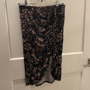 NWOT White House Black Market Side-Ruched Knit Skirt, Size XS